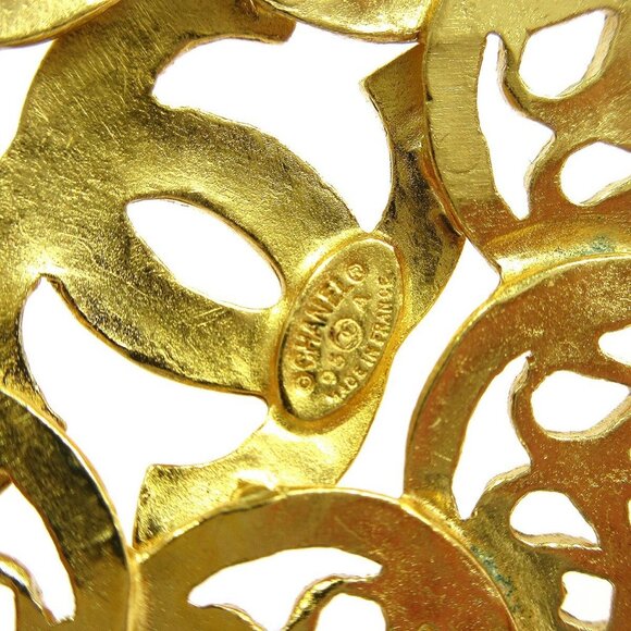 Chanel Flower Brooch Pin Gold 95A 73726 - Picture 4 of 4